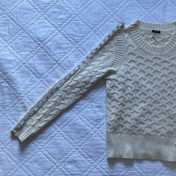 J.Crew Ivory Wool/Angora Blend Sweater - Picture 7 of 13